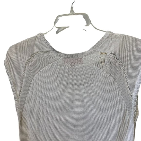 Philosophy Open Weave High Low Sweater Tunic Medium - Picture 4 of 7